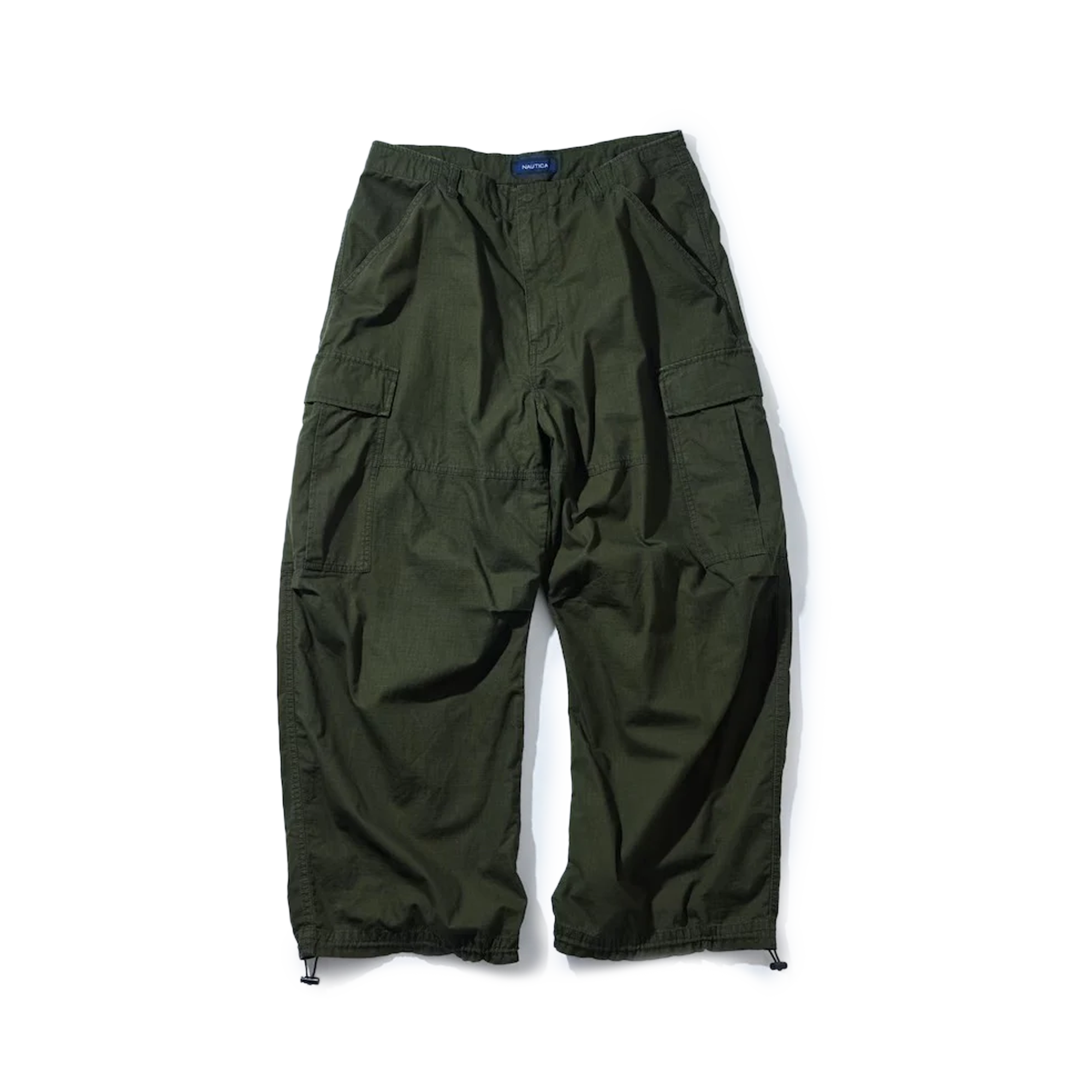 Nautica Japan Super Wide Curve Cargo Pants Olive