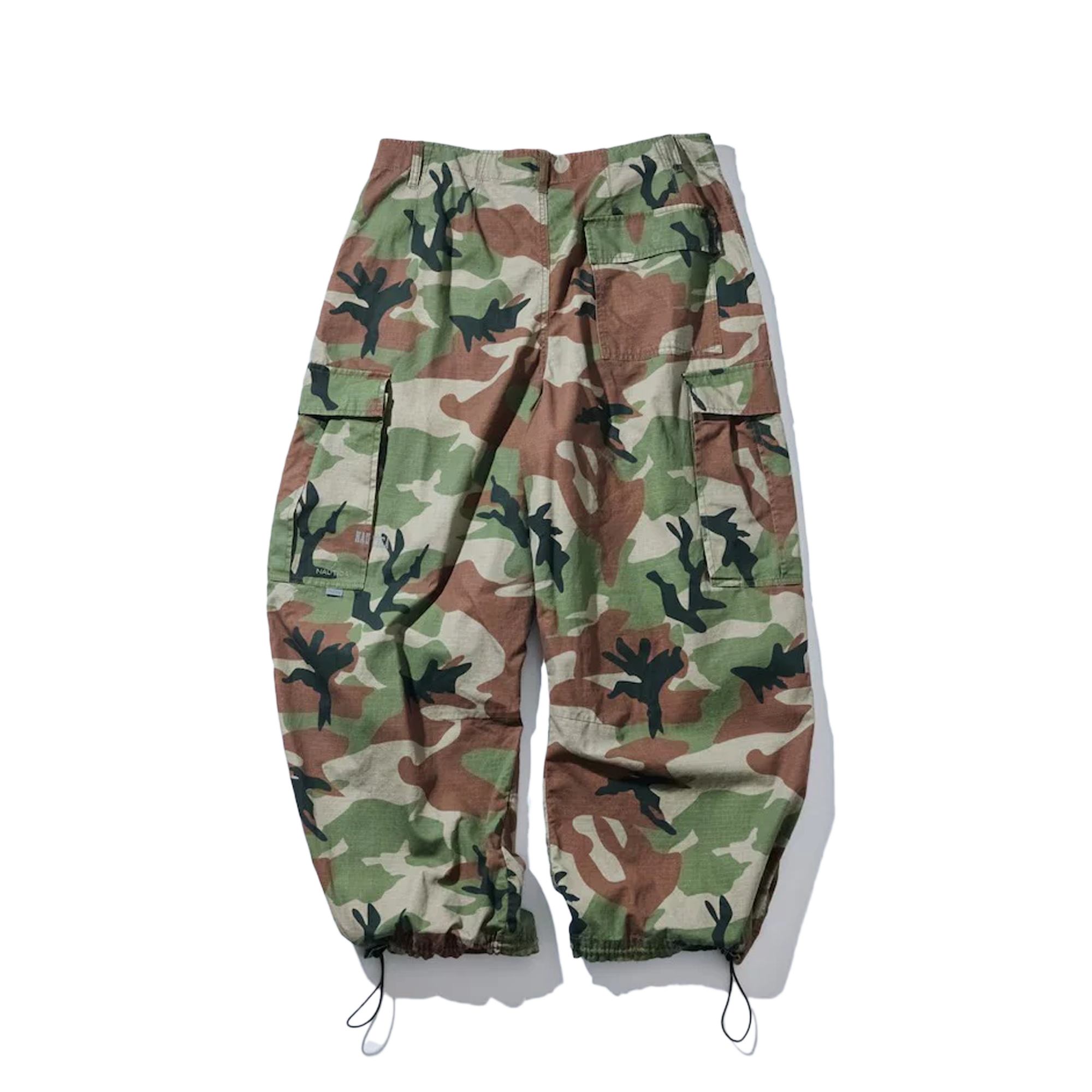 Nautica Japan Super Wide Curve Cargo Pants Camoflouge