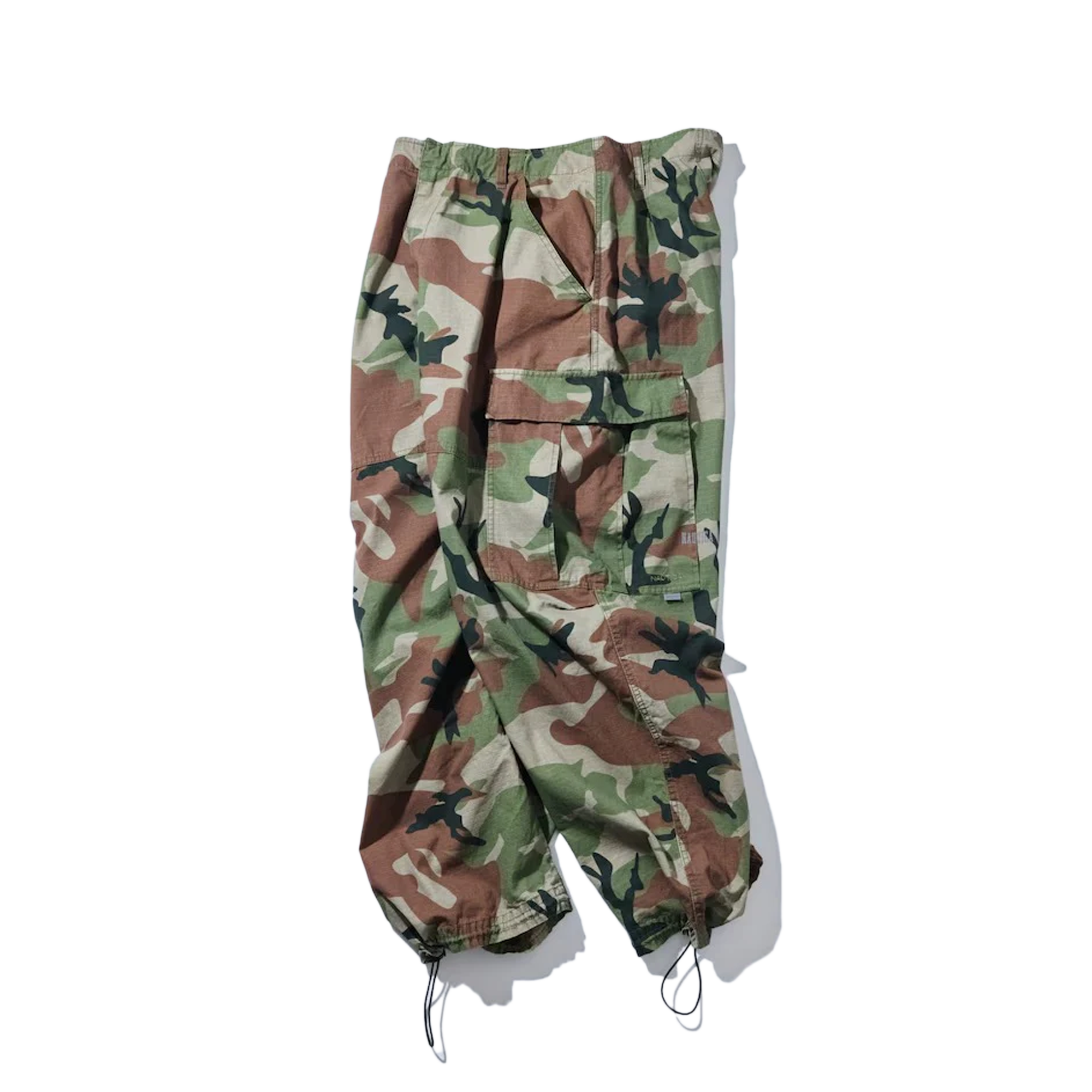 Nautica Japan Super Wide Curve Cargo Pants Camoflouge
