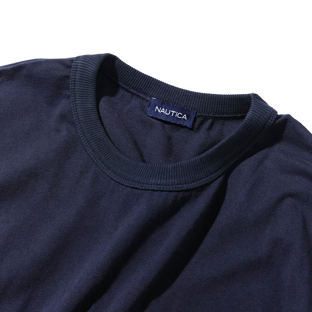 Nautica Japan USA Flag Logo Pocket T-Shirt Navy