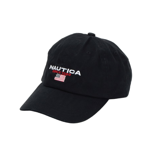 Nautica Japan USA Flag Logo Twill Cap Black