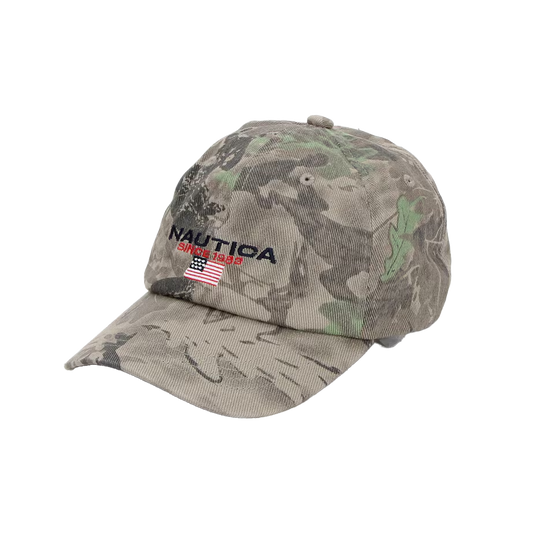 Nautica Japan USA Flag Logo Twill Cap Camo