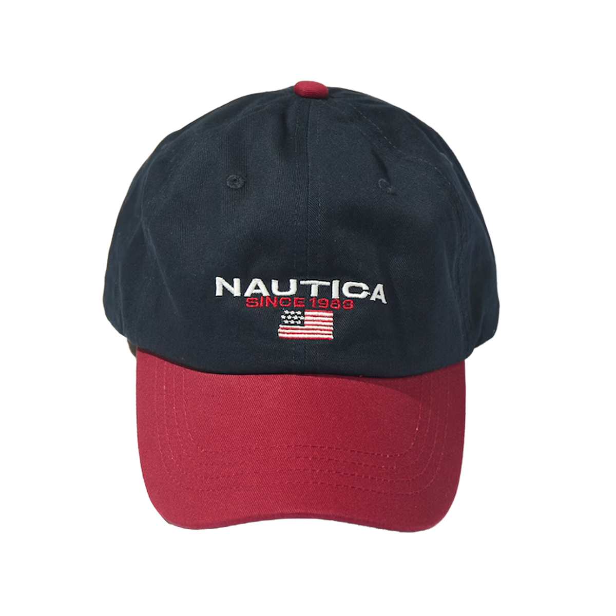 Nautica Japan USA Flag Logo Twill Cap Navy/Red