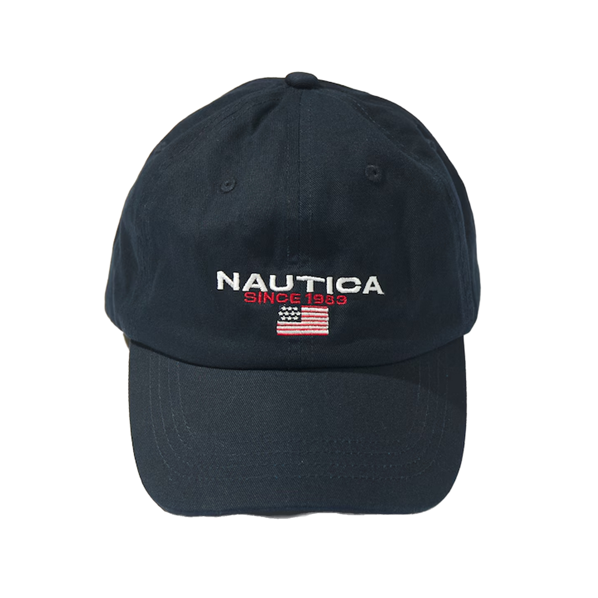 Nautica Japan USA Flag Logo Twill Cap Navy