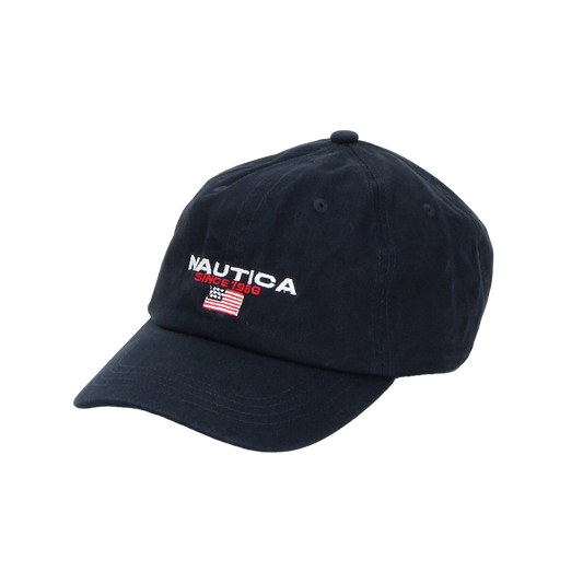 Nautica Japan USA Flag Logo Twill Cap Navy