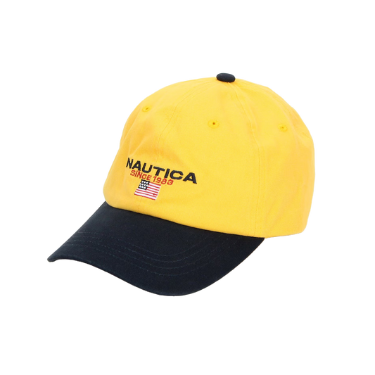 Nautica Japan USA Flag Logo Twill Cap Yellow/Navy