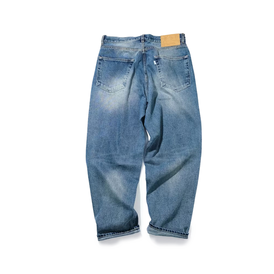 Nautica Japan Vintage Washed Baggy Denim Pants Navy