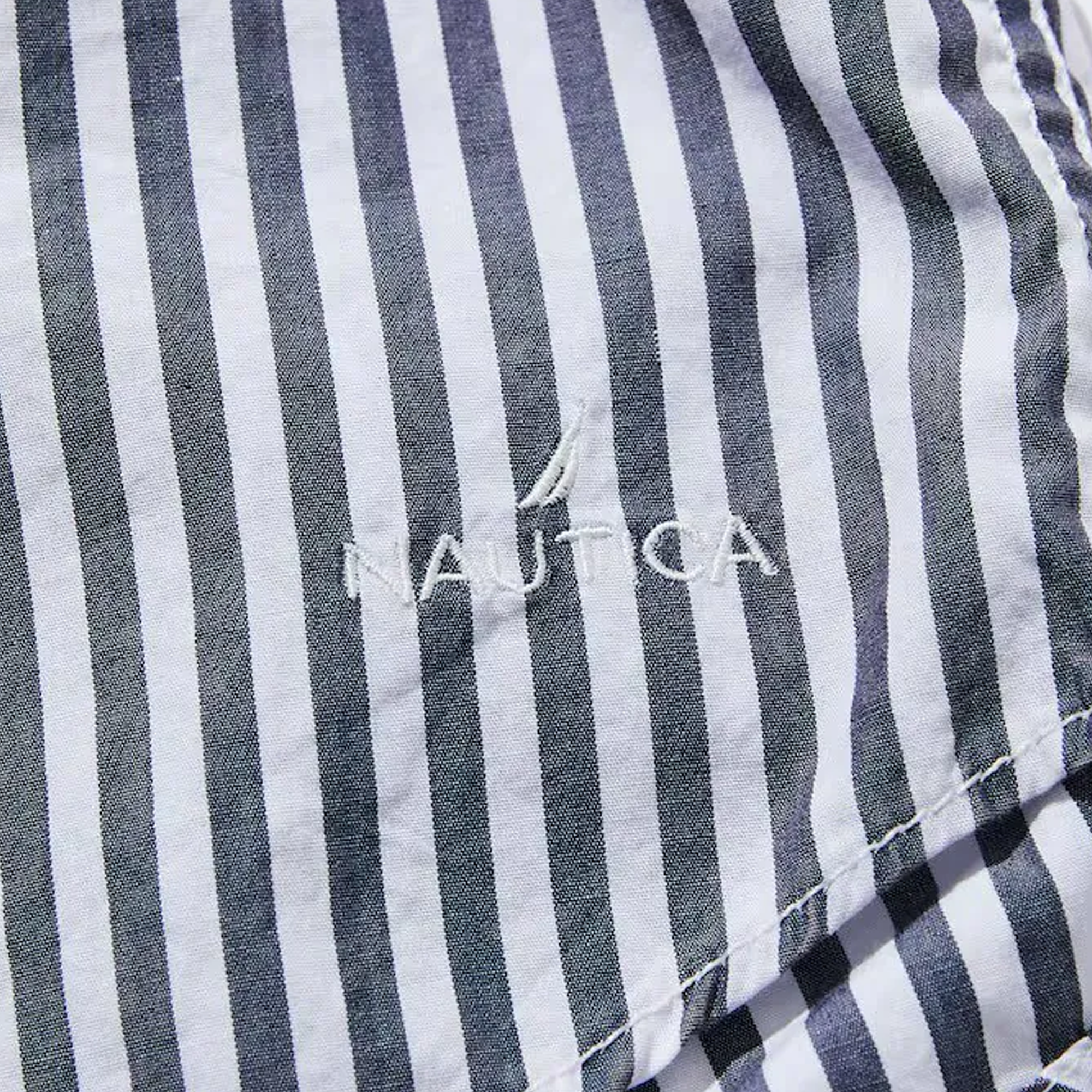 Nautica Japan Washed Bload L/S Shirts Navy
