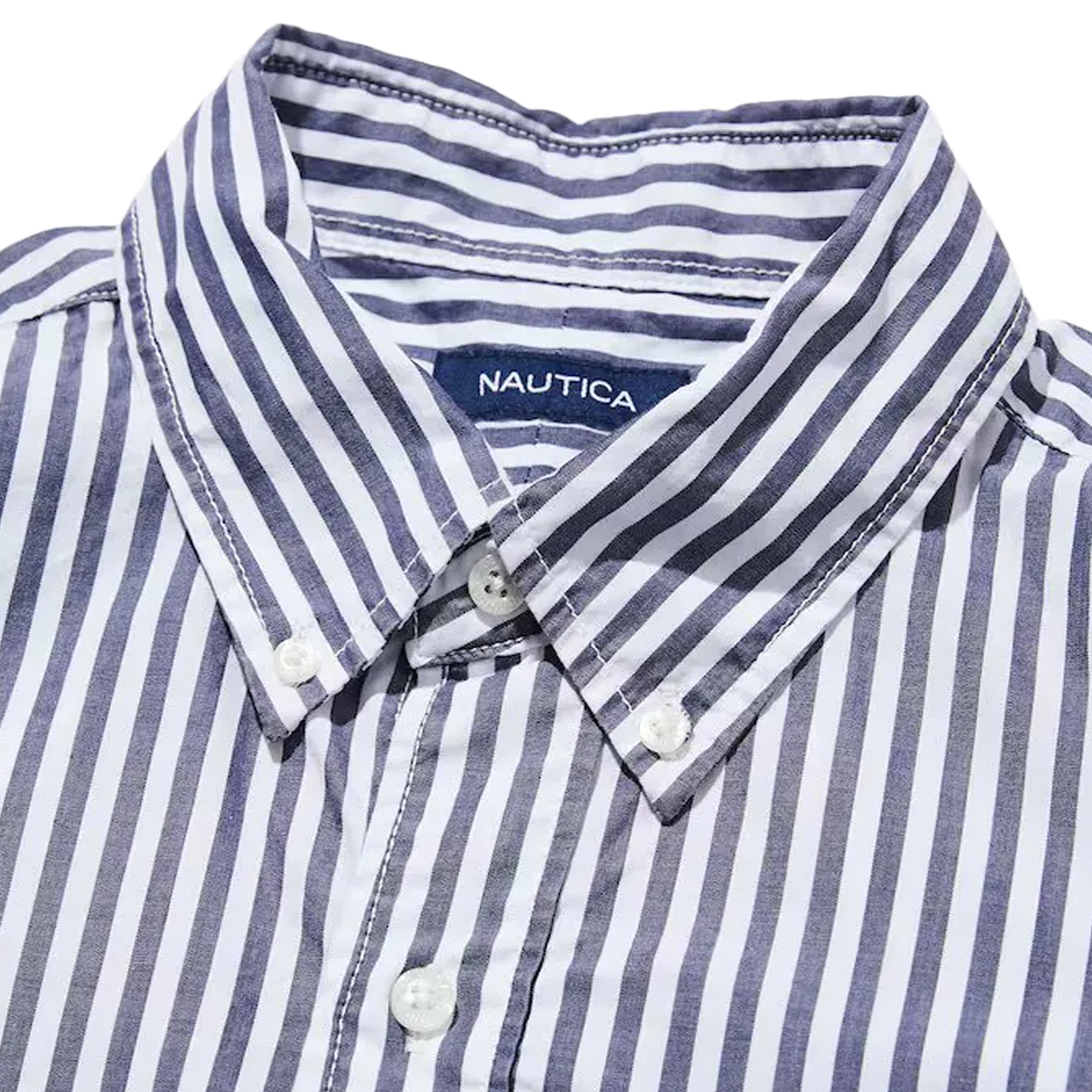 Nautica Japan Washed Bload L/S Shirts Navy