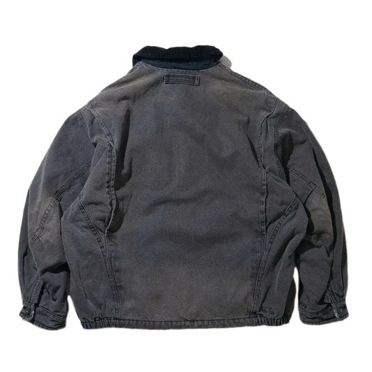 Nautica Japan Washed Denim Padding Blouzon Black