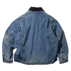 Nautica Japan Washed Denim Padding Blouzon Indigo