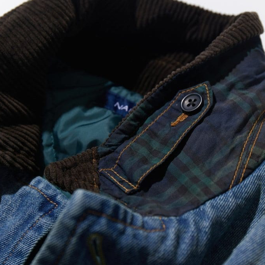 Nautica Japan Washed Denim Padding Blouzon Indigo