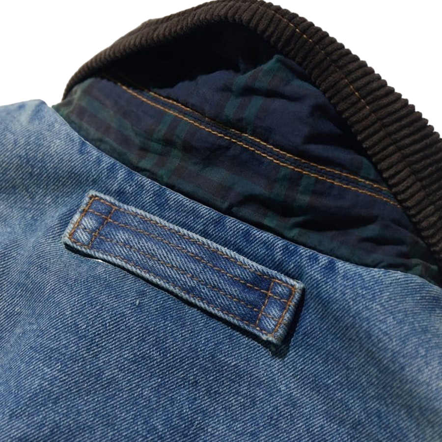 Nautica Japan Washed Denim Padding Blouzon Indigo