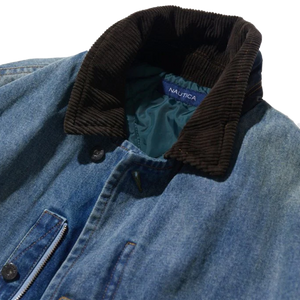 Nautica Japan Washed Denim Padding Blouzon Indigo