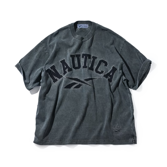 Nautica Japan x Reebok 10/- Jersey Short Sleeve T-Shirt Pigment Dyed Black