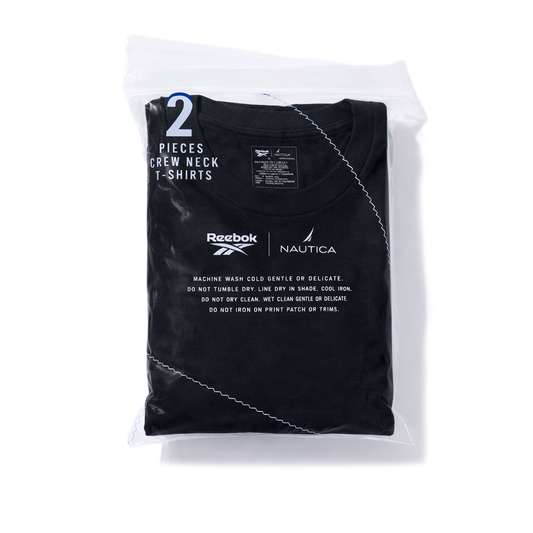Nautica Japan x Reebok 2 Pack T-Shirt Black