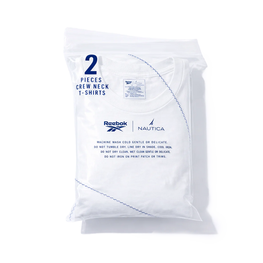 Nautica Japan x Reebok 2 Pack T-Shirt White