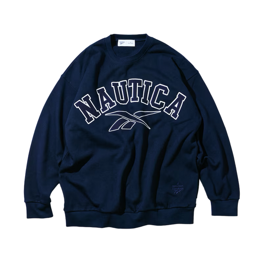 Nautica Japan x Reebok Heavy Weight Crew Sweat Navy