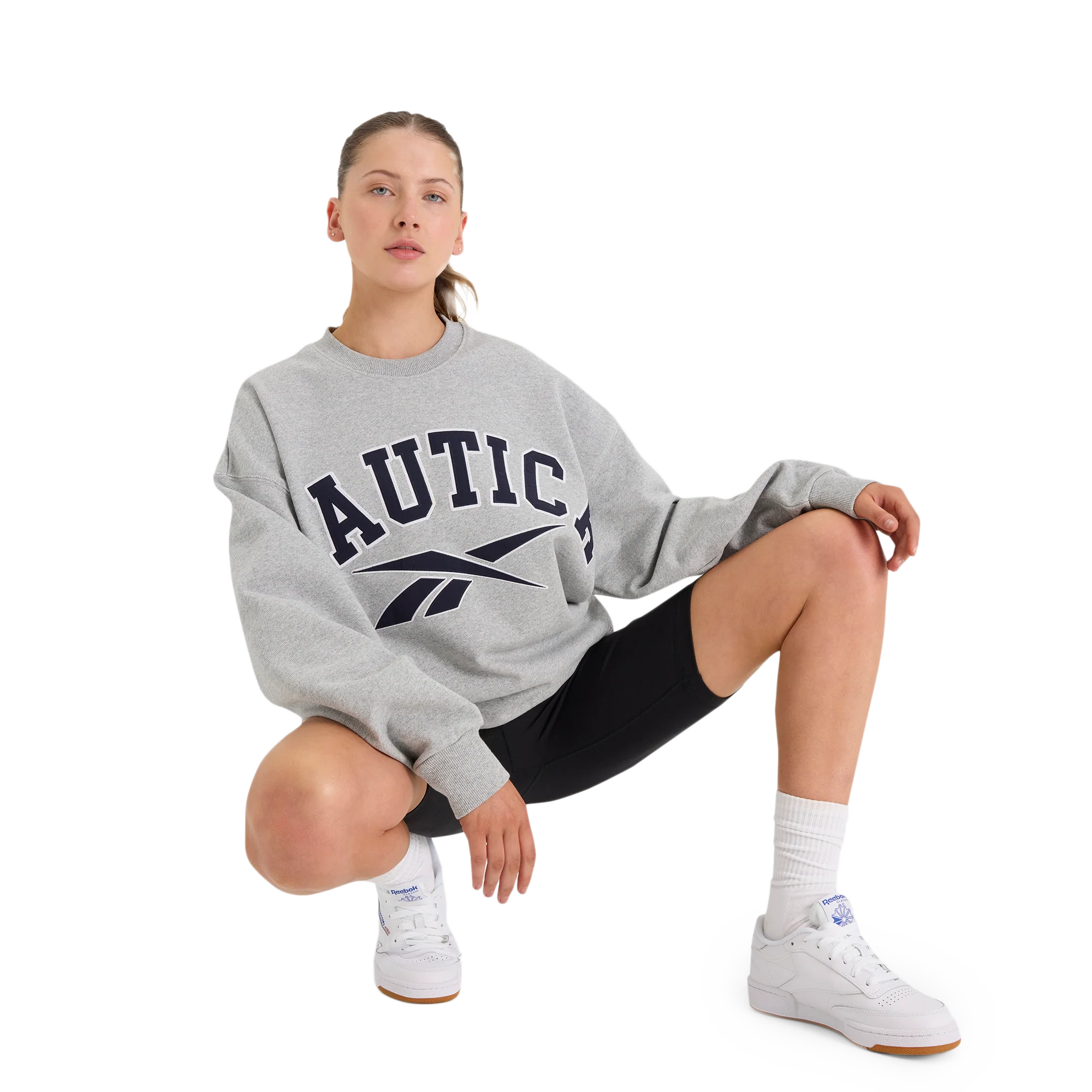 Nautica Japan x Reebok Heavy Weight Crew Sweat T.Grey