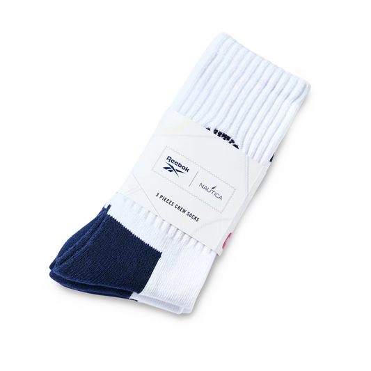 Nautica Japan x Reebok Socks 3 Pack White