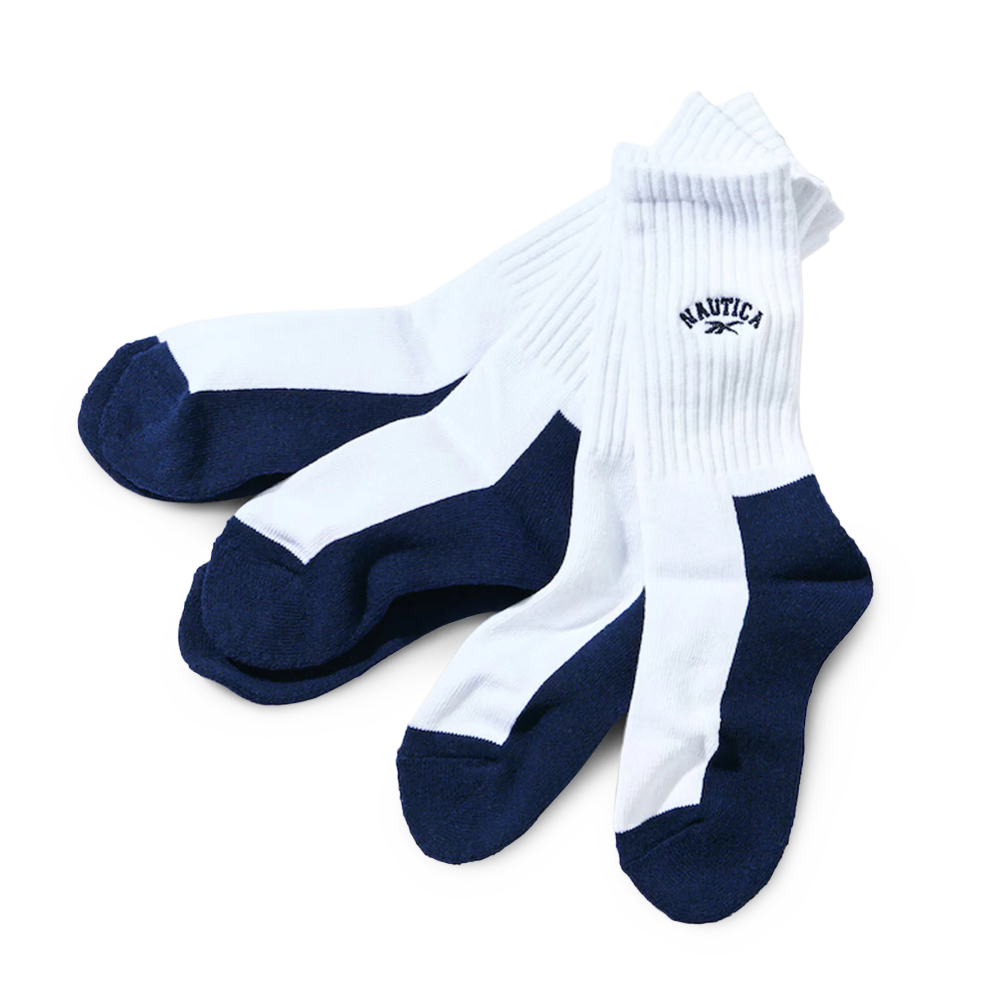 Nautica Japan x Reebok Socks 3 Pack White
