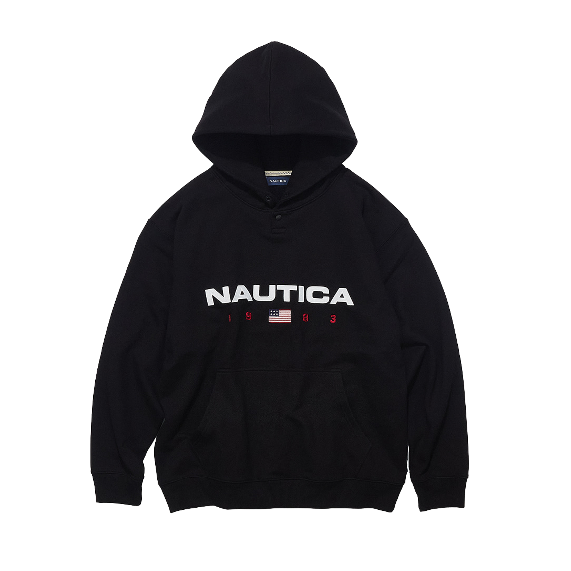 Nautica Korea 83Flag Hoodie Black