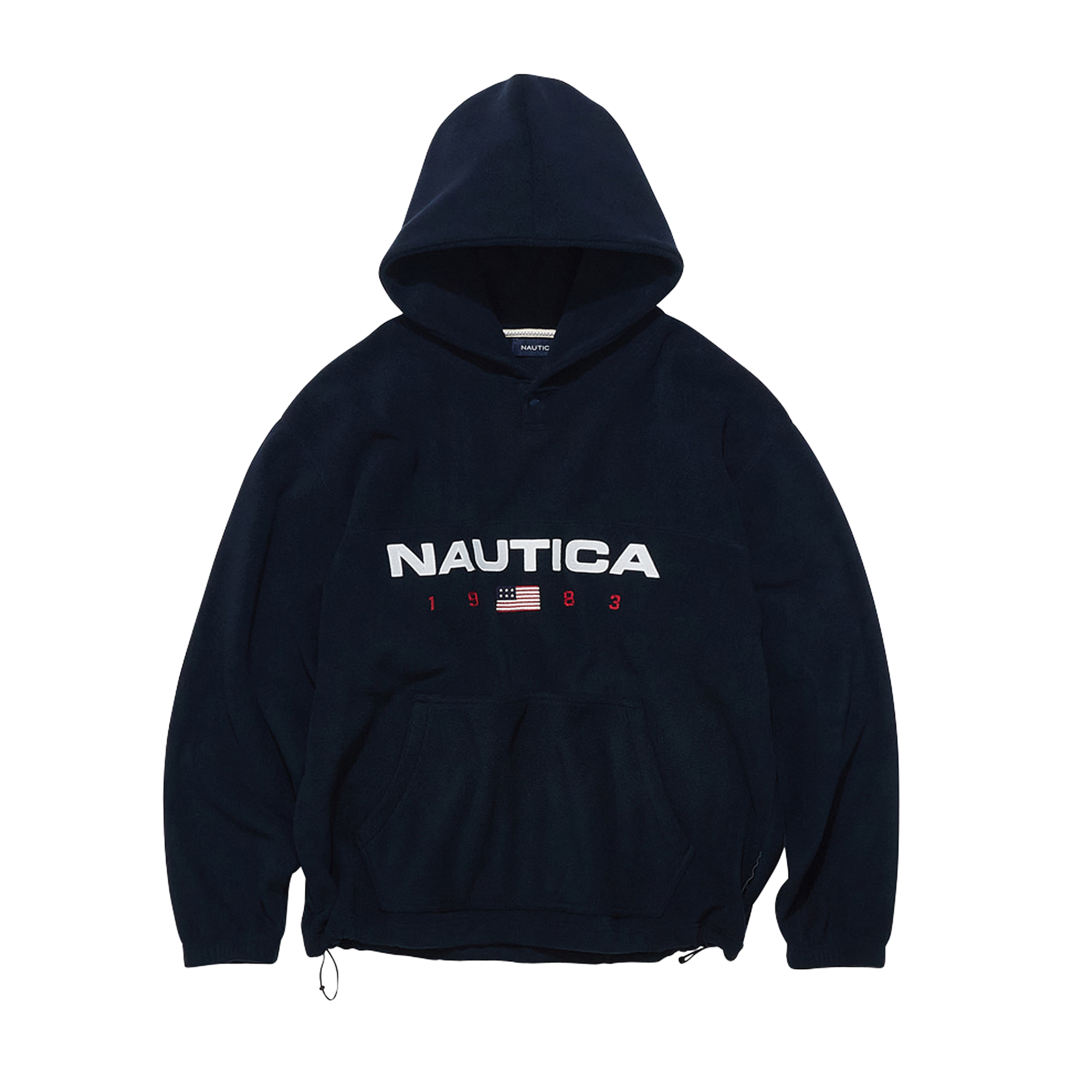 Nautica Korea 83Flag Polar Hoodie Navy