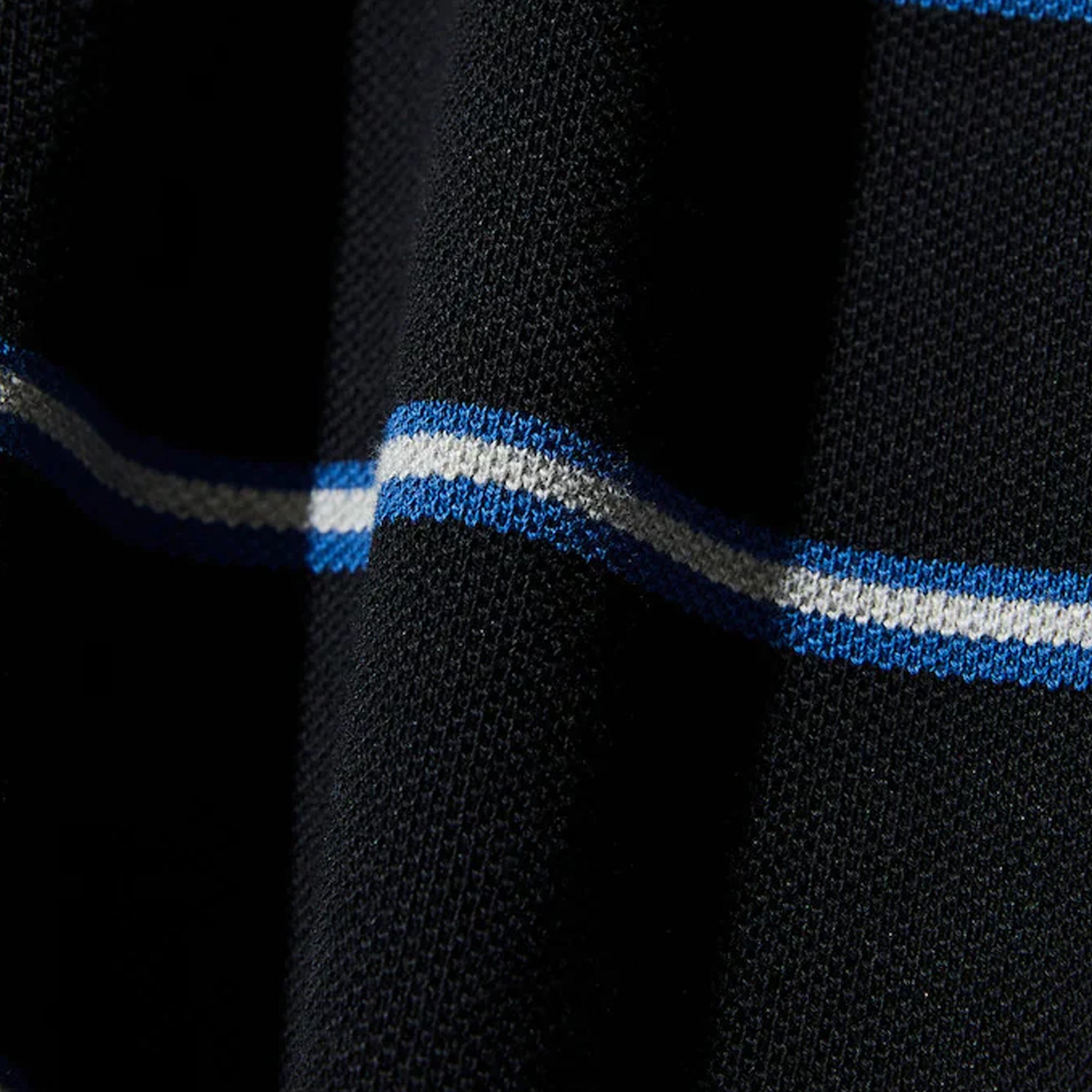 Nautica Japan Short Sleeve Polo Shirt Stripe Black