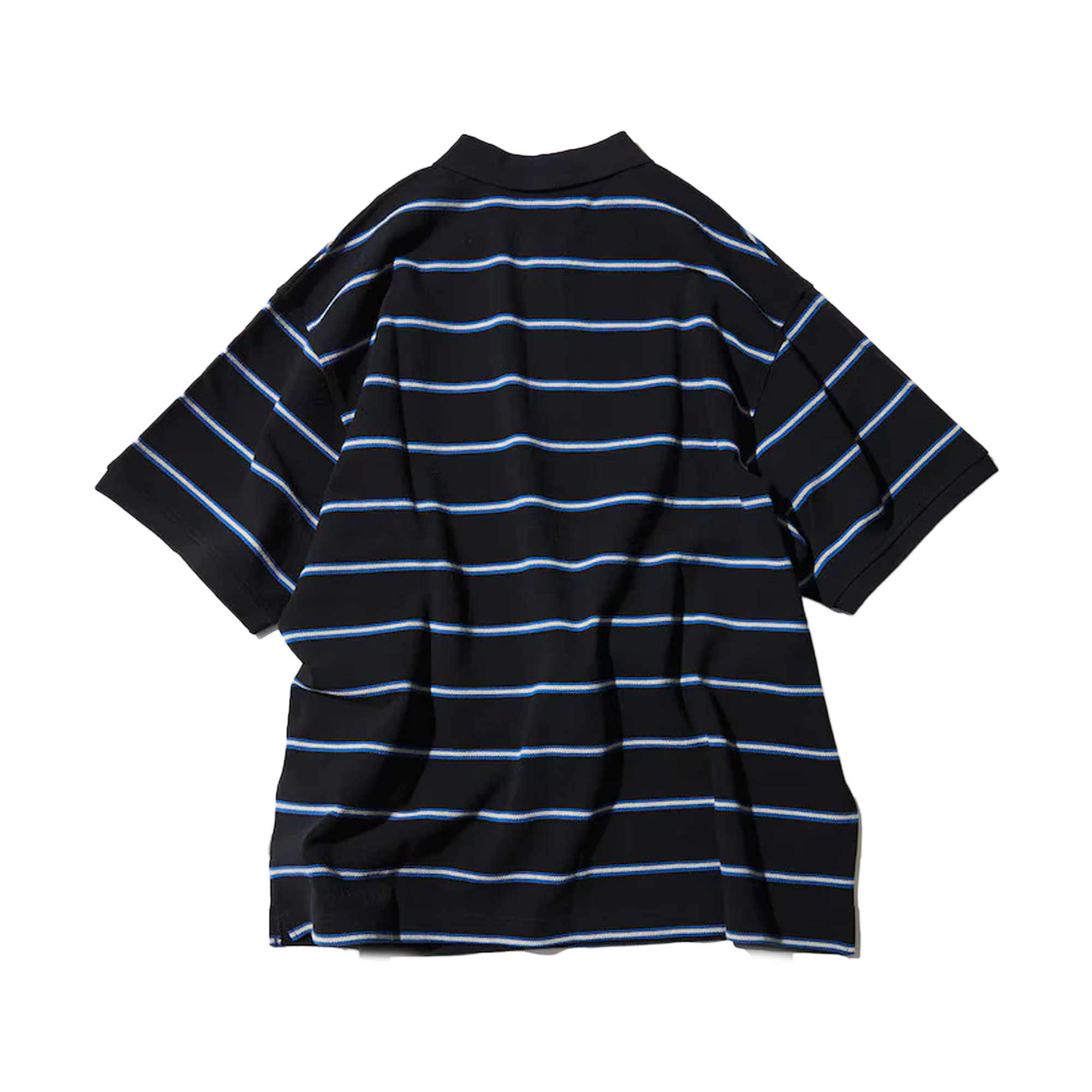 Nautica Japan Short Sleeve Polo Shirt Stripe Black