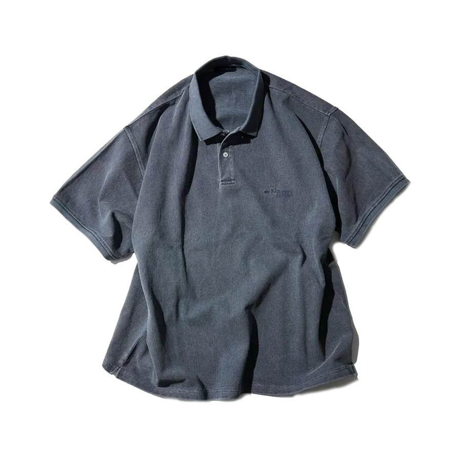 Nautica Japan Garments Pigment Dyed Polo Shirt Solid Navy