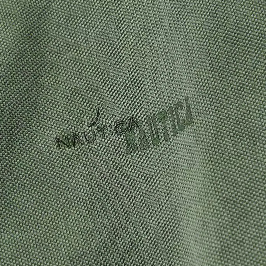 Nautica Japan Garments Pigment Dyed Polo Shirt Solid Olive Green