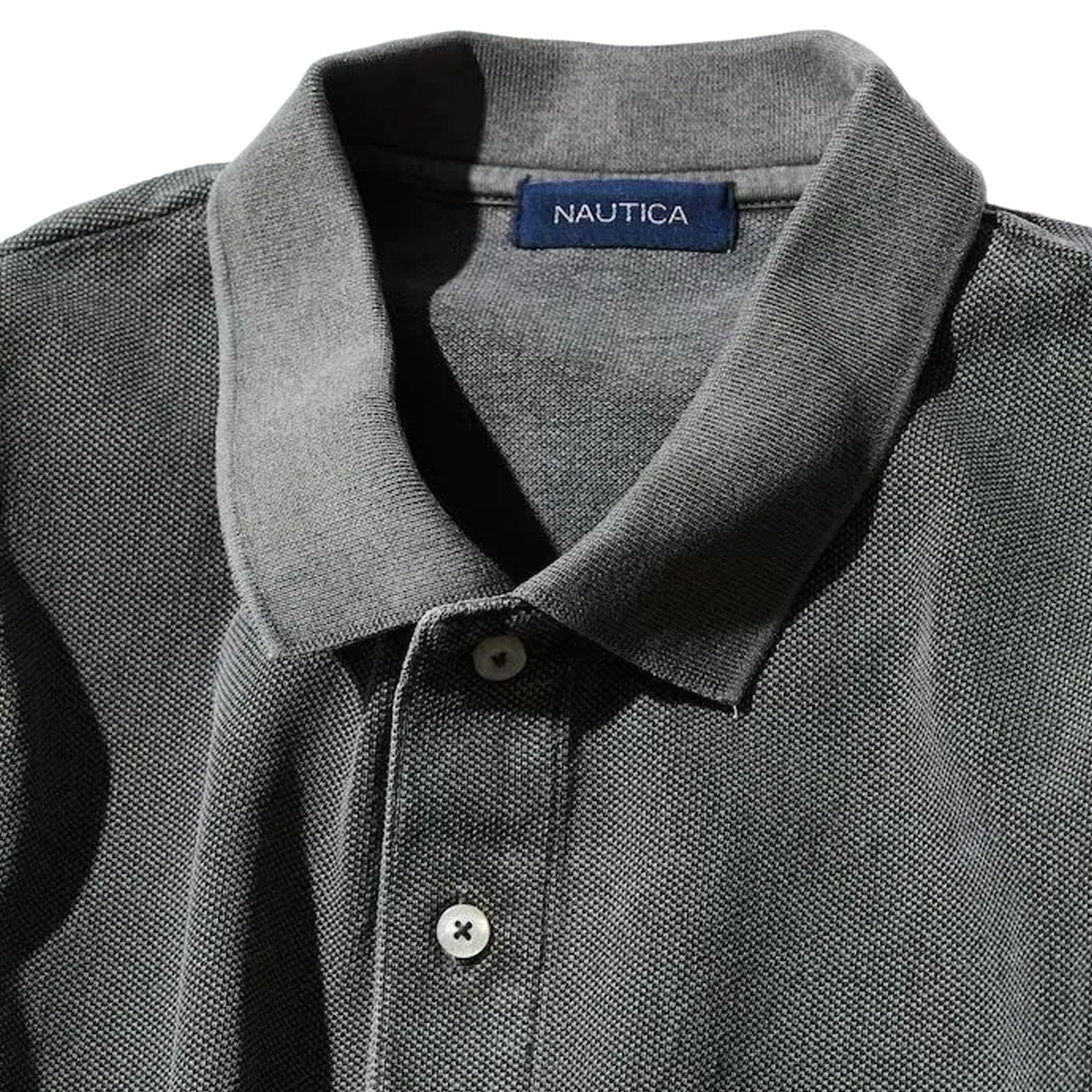 Nautica Japan Garments Pigment Dyed Polo Shirt Solid Charcoal