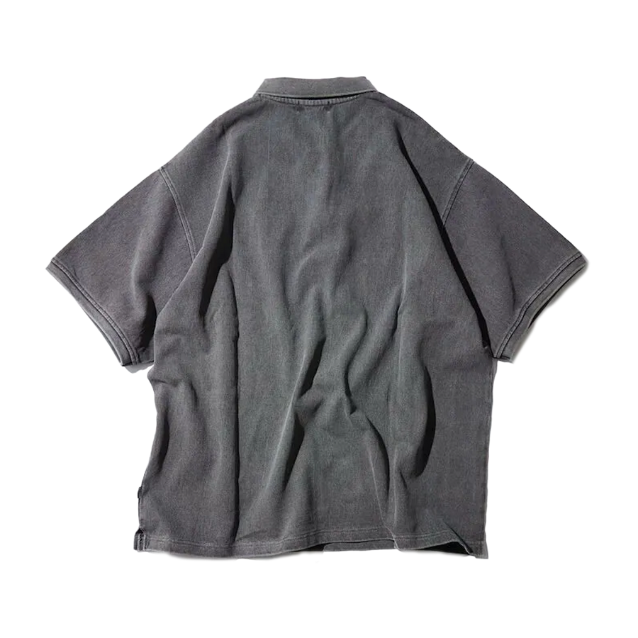 Nautica Japan Garments Pigment Dyed Polo Shirt Solid Charcoal