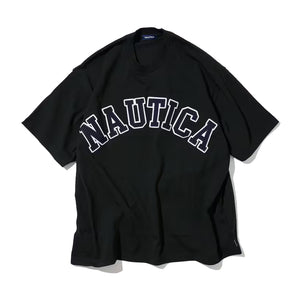 Nautica Japan Arch Logo T-Shirt Charcoal