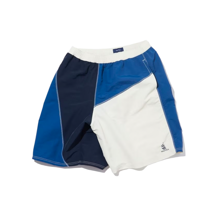 Nautica Japan Colour Block Nylon Shorts Bright White NA23214671BW