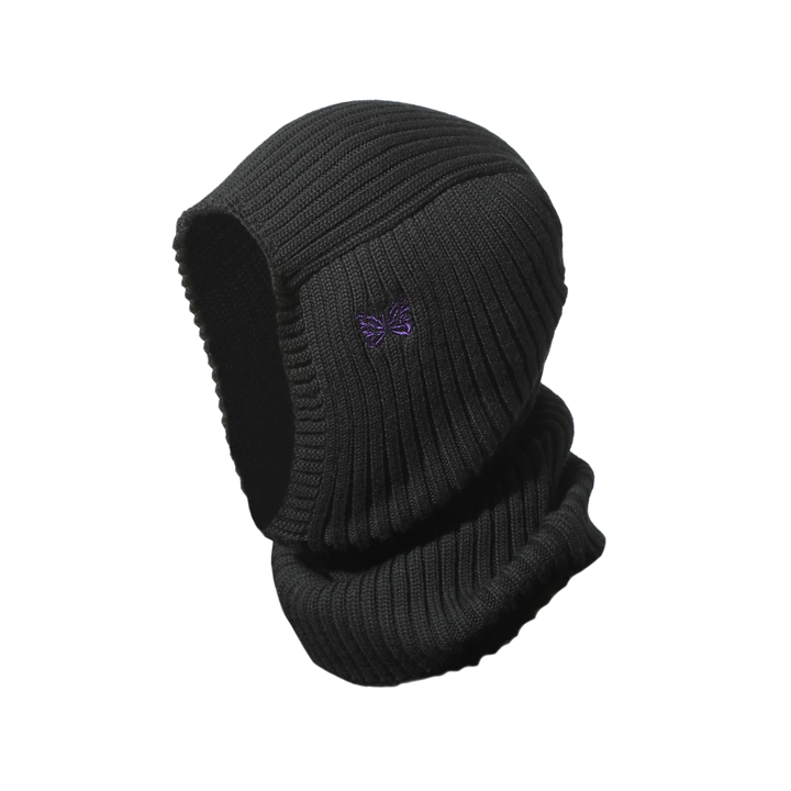 Needles Balaclava Merino Wool Black