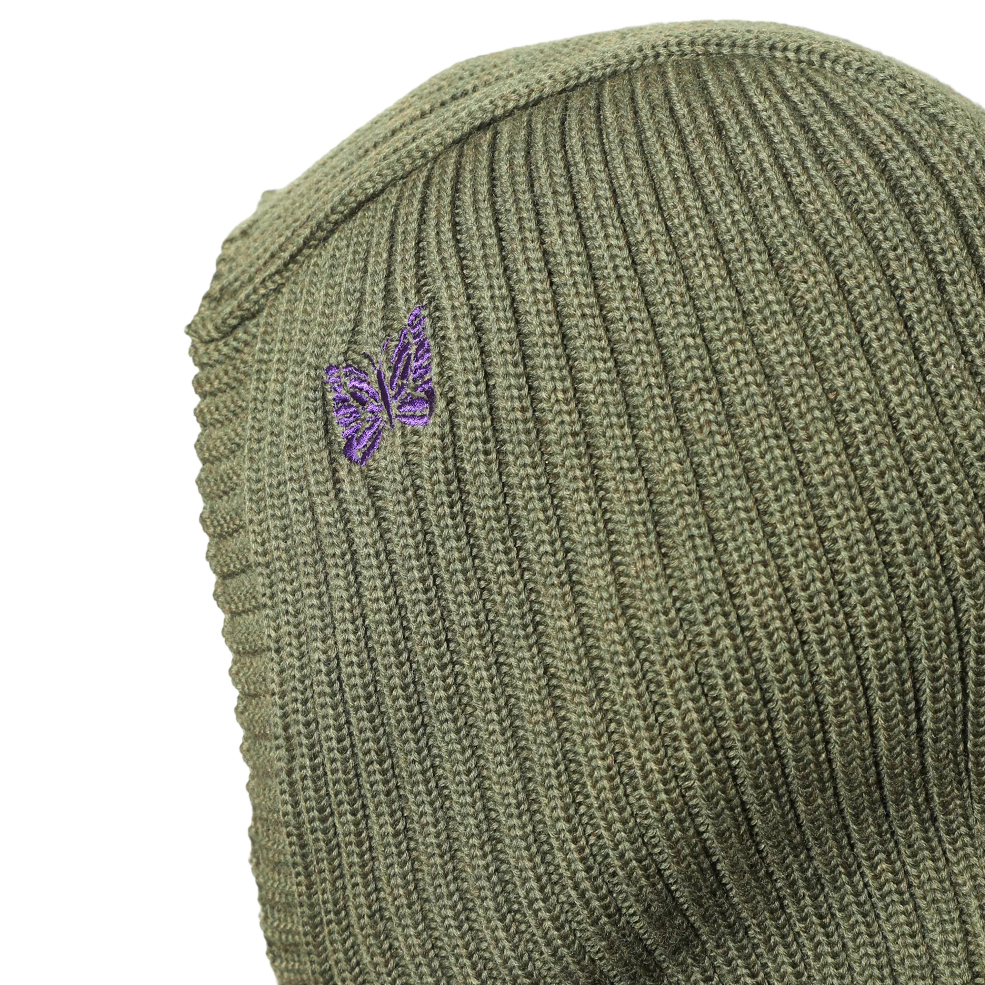 Needles Balaclava Merino Wool Olive