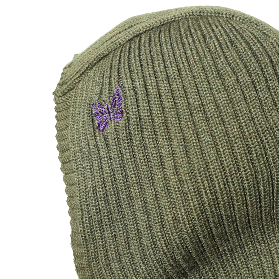 Needles Balaclava Merino Wool Olive
