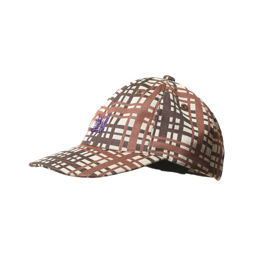 Needles Baseball Cap Poly Jacquard Plaid