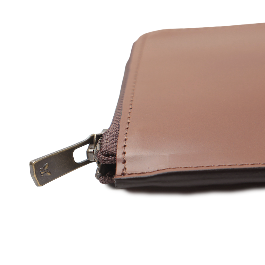 Needles Coin Case Steer Leather Brown