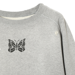 Needles Deconstructed Sweat Shirt Cotton French Terry H.Grey