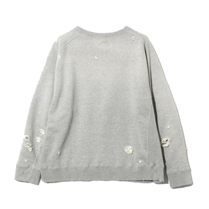Needles Deconstructed Sweat Shirt Cotton French Terry H.Grey