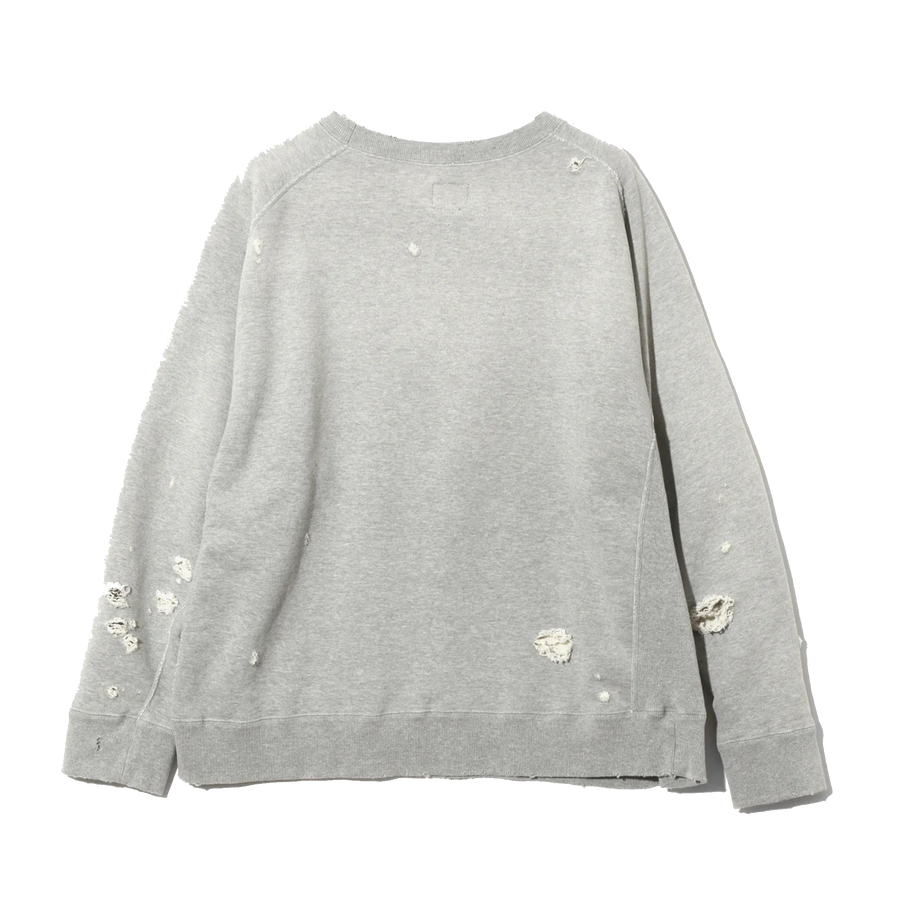Needles Deconstructed Sweat Shirt Cotton French Terry H.Grey
