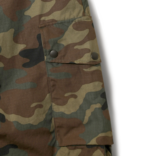 Needles Field Short Cotton Ripstop Woodland