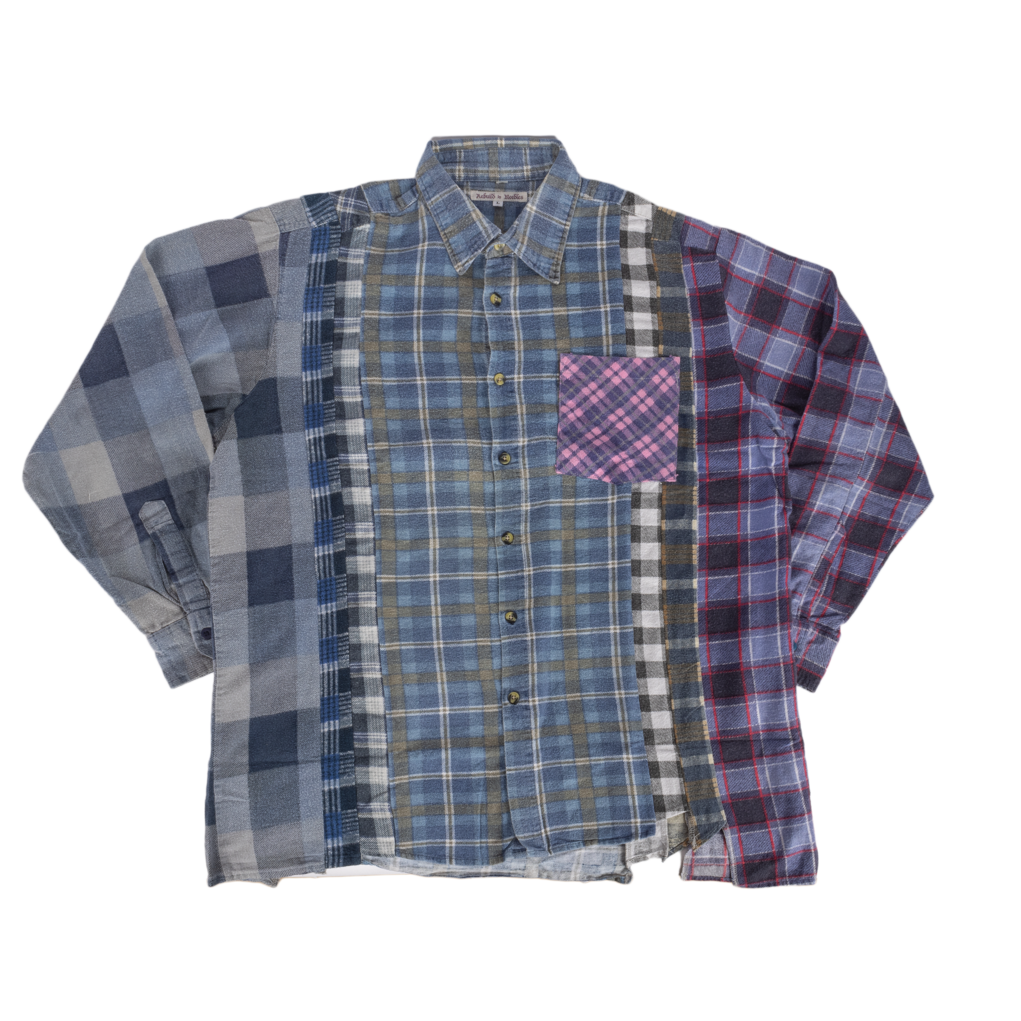 Needles Flannel Shirt 7 Cuts Shirt #SX480 Large