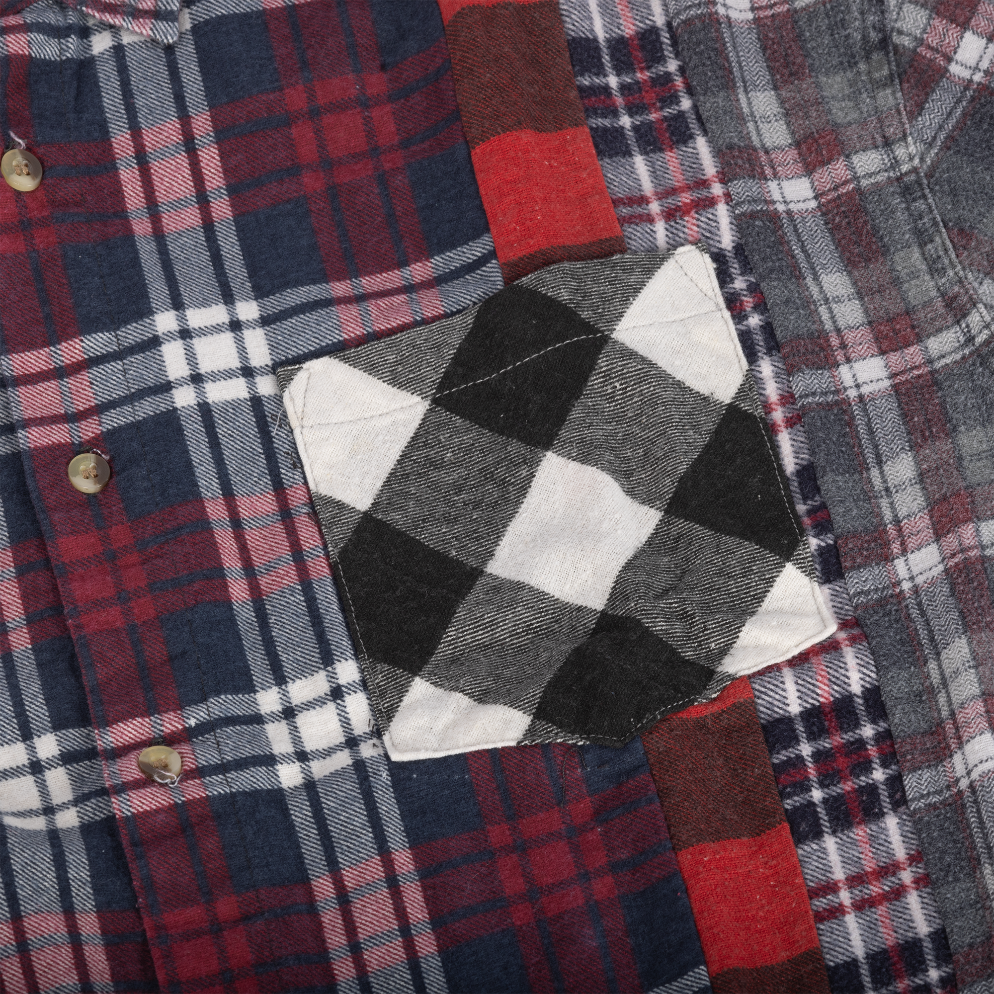 Needles Flannel Shirt 7 Cuts Shirt #SX480 Medium