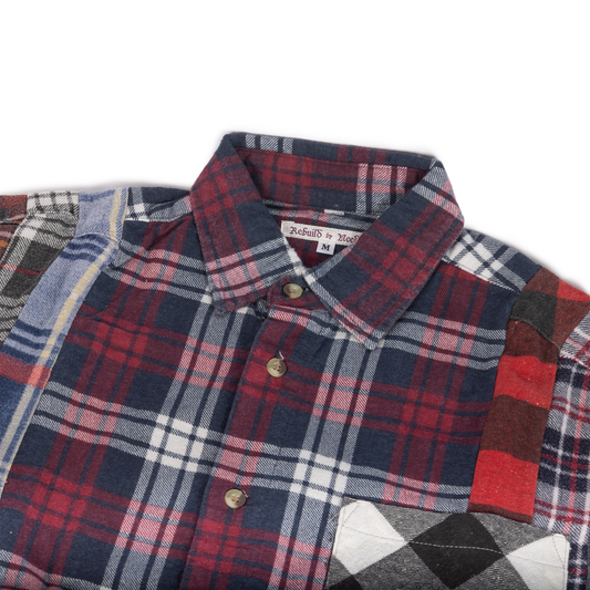 Needles Flannel Shirt 7 Cuts Shirt #SX480 Medium