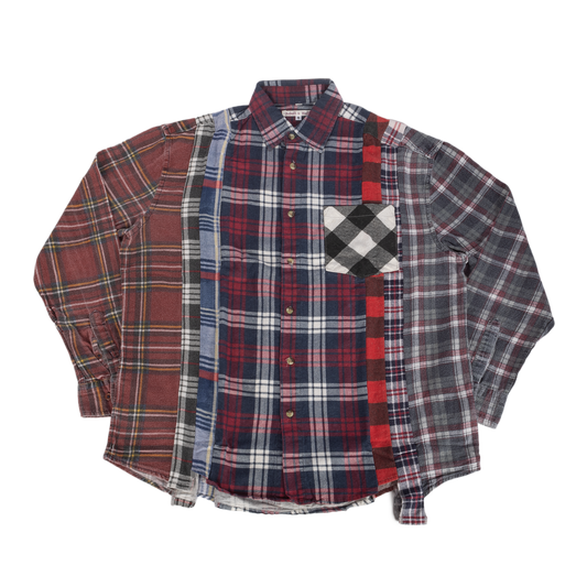 Needles Flannel Shirt 7 Cuts Shirt #SX480 Medium