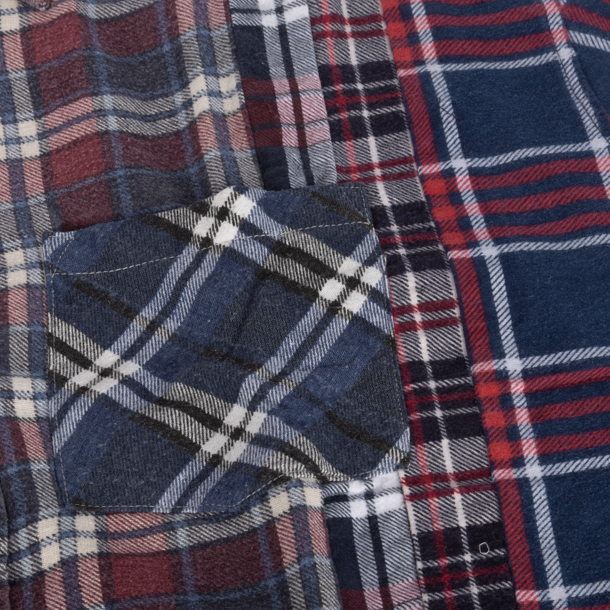 Needles Flannel Shirt 7 Cuts Wide Shirt #SX481 One Size
