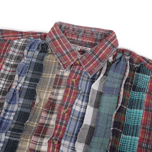 Needles Flannel Shirt Ribbon Shirt #SX482 Large